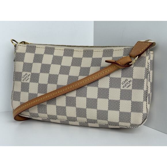 Louis Vuitton Damier Azur Pochette Accessoires with Golden Hardware C-1 - Picture 1 of 16